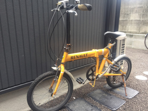 ☆折り畳み自転車☆RENAULT☆黄色☆現況渡し☆