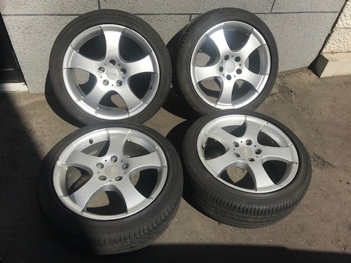 バリ山【格安】215/45R17　E70J　17×7.5J　+43　114.3×5H　ノア ヴォクシー エスクァイア ステップワゴンオデッセイ