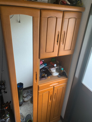 値下げ 発送します 茶色 下駄箱