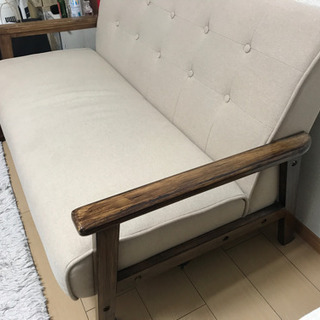 [お譲り先決まりました][無料] 2人掛けソファ