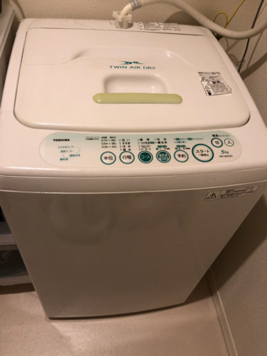 お値下げ 洗濯機 TOSHIBA AW-305 ホワイト 5kg