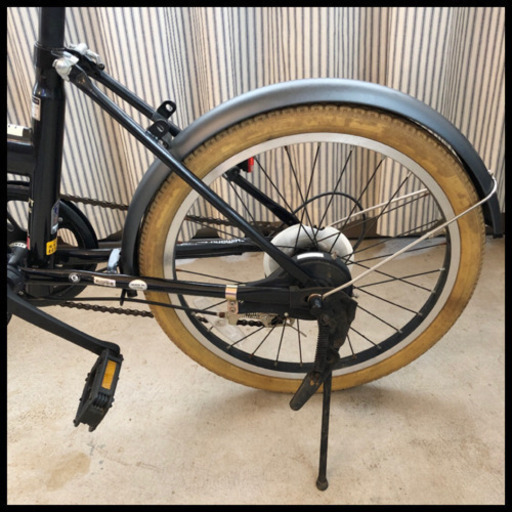 CBA スリフトH-D-E(ブラック) 折りたたみ自転車 中古 THRIFT ミニ自転車 LED ギア6速 アサヒ