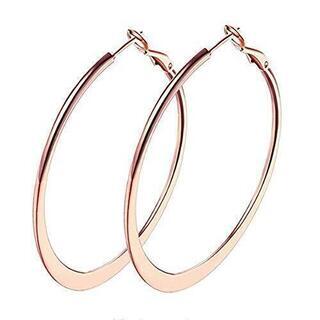 超在庫処分！フープ ピアス  大きい 金属アレルギー対応 サージカルステンレス 計4個「新品未開封品」の画像