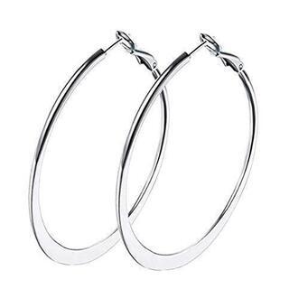 超在庫処分！フープ ピアス  大きい 金属アレルギー対応 サージカルステンレス 計4個「新品未開封品」の画像