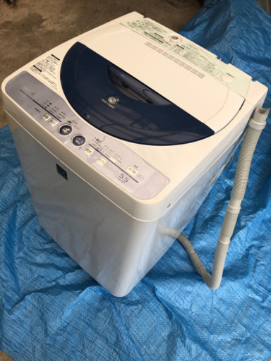 SHARP 全自動洗濯機 ES-55E4-KB AG+イオンコート5.5kg 2008年製