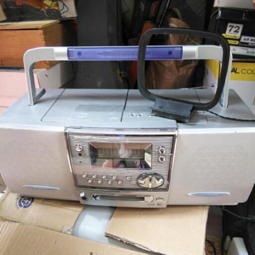 SHARP CD カセット MD ラジカセ