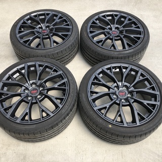  【値下げ②】美品 スバル純正 VAB WRX STI タイプS 後期 19インチ 8.5J +55 5穴 PCD114.3 4本セット 2018年製 ADVAN SPORT 245/35R19 付