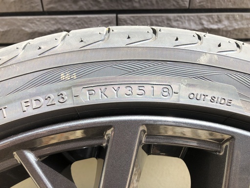 【値下げ②】美品 スバル純正 VAB WRX STI タイプS 後期 19インチ 8.5J +55 5穴 PCD114.3 4本セット 2018年製 ADVAN SPORT 245/35R19 付