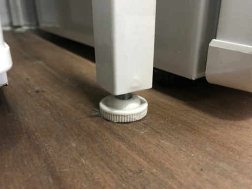スチール製 冷蔵庫ラック ホワイト　＃家具
