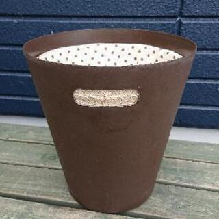 【先着順】ゴミ箱　ブラウン　ドット【引取限定】