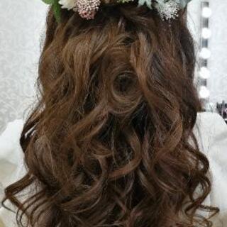 ヘッドドレス／ラベンダーカラー／結婚式・前撮りの画像