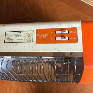 【値下げ】レトロポップな電気ストーブ  日立製の画像