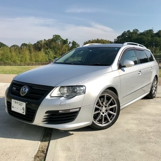 ☆超希少！程度良好！格安！VWパサートヴァリアント R36 4WD ハーフレザー 純正HDDナビ TV 社外18AW☆ の画像
