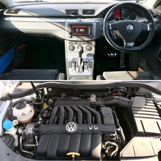 ☆超希少！程度良好！格安！VWパサートヴァリアント R36 4WD ハーフレザー 純正HDDナビ TV 社外18AW☆ の画像
