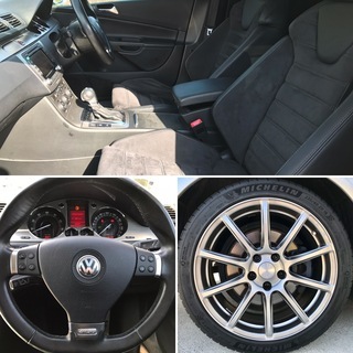 ☆超希少！程度良好！格安！VWパサートヴァリアント R36 4WD ハーフレザー 純正HDDナビ TV 社外18AW☆ の画像