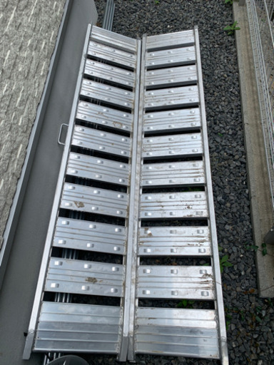 0.5t アルミブリッジ 2本セット シンセイ アルミブリッジ（フック式・ツメ式 有効長さ1800mm×有効幅300mm）