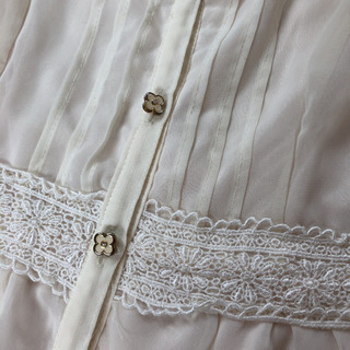 ★イング★レース付きシフォンチュニックの画像