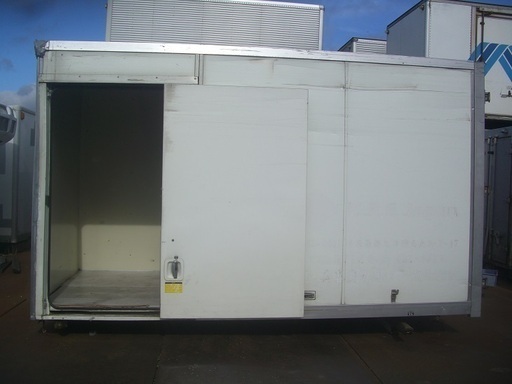 ♪千BE75♪物置♪コンテナ♪手頃♪スライドドア付♪アルミ箱♪