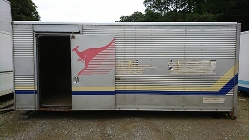 ♪ハBE81♪♪物置♪コンテナ♪激安♪スライドドア♪シャッター式♪アルミ箱♪