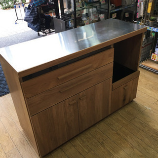 8/2値下げ 東馬 北欧デザイン ステンレストップ キッチンカウンター