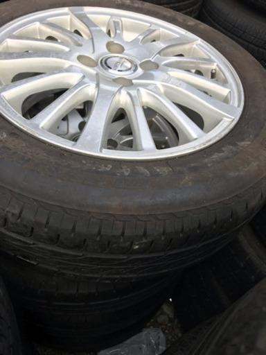 トヨタアクアに使ってたアルミホイール付きタイヤ、ブリジストン