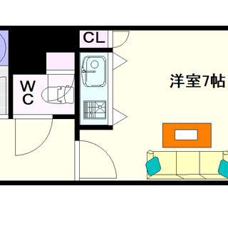 🌟ジモティー限定格安プラン🌟【ビジタル湊町7】1号タイプ！1Ｒタ...