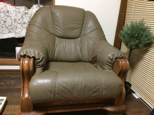 本革高級ソファ