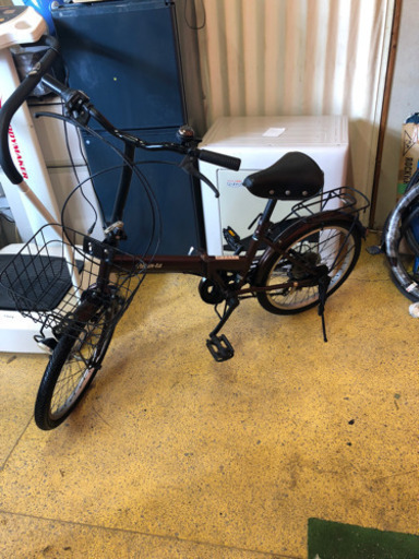 折りたたみ自転車 20インチ 6変速 自転車 茶色 仕上がりました