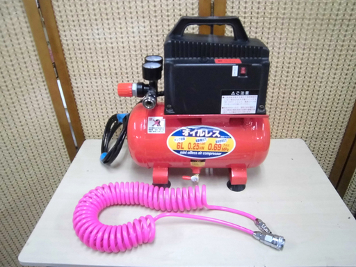 南12条店 ケンオー/KENOH ミニオイルレス コンプレッサー KML-60 空圧 圧縮機 エア コンプレッサ