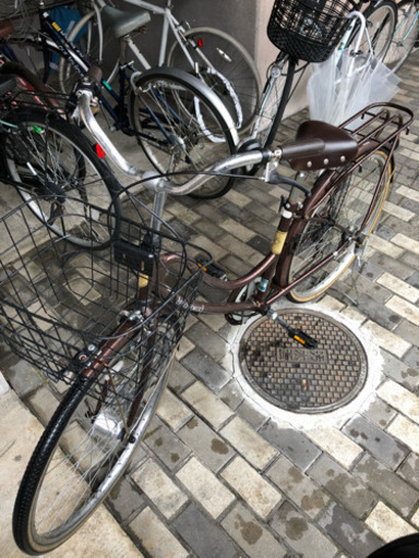 自転車 6速 ママチャリ
