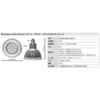 ボルクスジャパン　Ｇｒａｓｓｙ　ＬｅＤｉｏ　ＲＸ１２２　Ｒｅｅｆ／リーフ 値下げ中！の画像