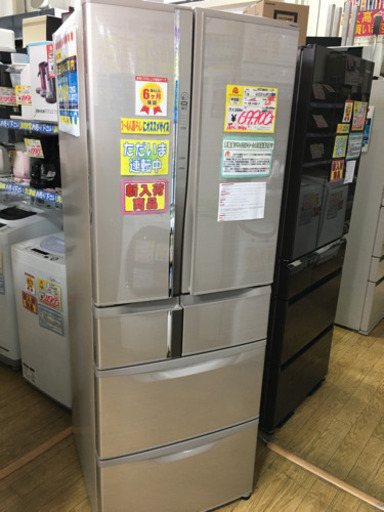 極美品 2016年製 MITSTBISHI 三菱 435L フレンチドア冷蔵庫 日本製 MR-R44A-F