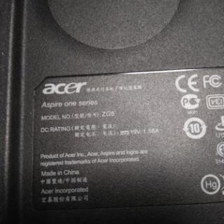 Acer Aspire one zg5 win10の画像