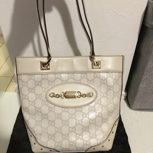 正規品 GUCCI シマレザー ハンドバッグ