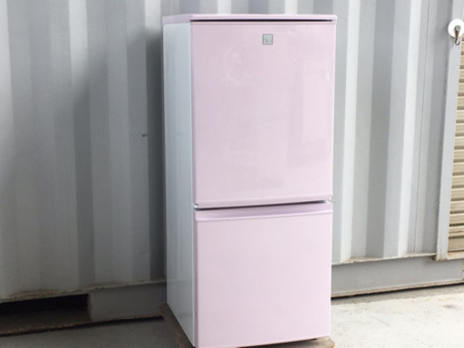 美品！シャープ ノンフロン冷凍冷蔵庫◇137L 16年製 ◇SJ-14E4-KP◇ピンク◇JF-0026★