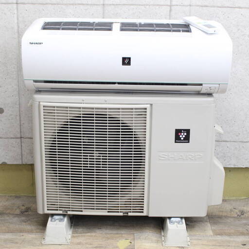 R021)【清掃済み】シャープ SHARP ルームエアコン AY-D40EX-W プラズマクラスター25000搭載 2014年製 主に14畳用 4.0kw 単相100V