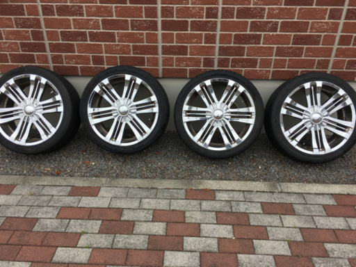 値下げ！I NOX 20インチメッキホイール！タイヤ付き