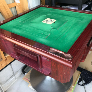 【引取り限定】ジャンク 全自動 麻雀卓 マグジャン無双 マット ...