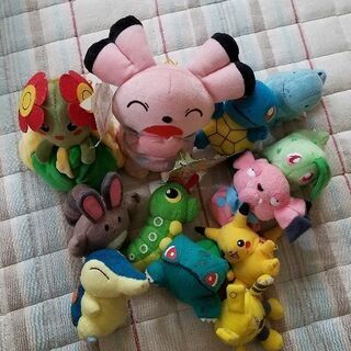 ポケモン ぬいぐるみ マスコット 全12個 リバーシブルあり