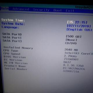 NEC pc-vk27MXZCG win10