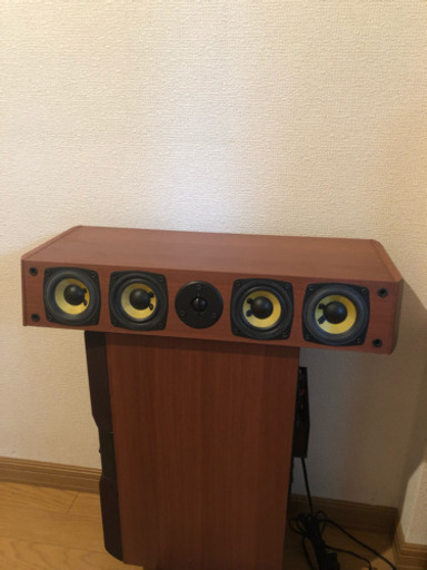 デノン  センタースピーカー 木目