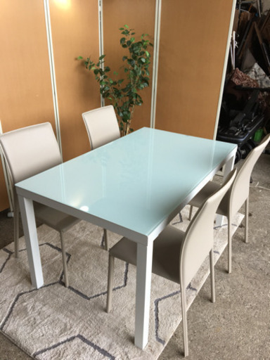 ☆毎回完売☆モデルルーム展示品☆ダイニングセット☆ホワイト