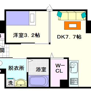 【アイボリーポワント難波ＷＥＳＴ】1号タイプ！1ＤＫタイプ！ちょ...