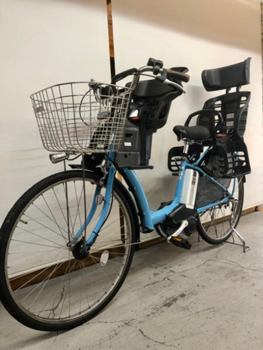 742 ヤマハ ラフィーニ 26インチ 3人乗り 6.6ah デジタル 新基準 電動自転車 電動アシスト