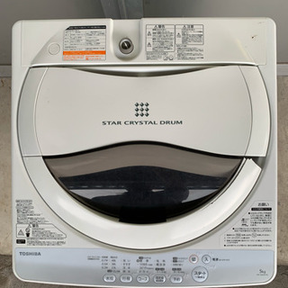 TOSHIBA　５㍑全自動洗濯機の画像