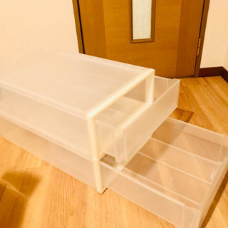 無印良品 収納ケース2個