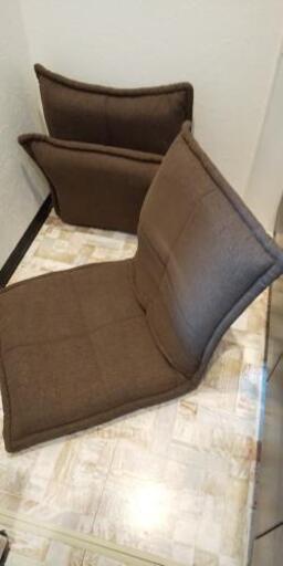 【激安美品】早い者勝ち 座椅子×2 茶色