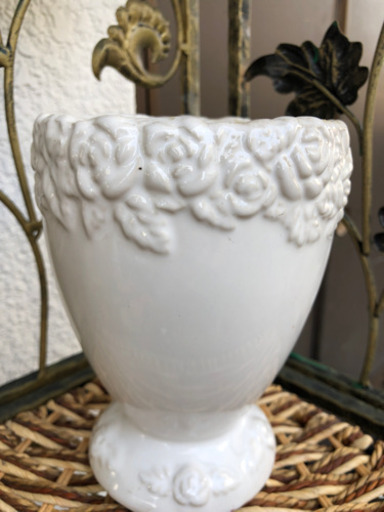 美品！白い花瓶