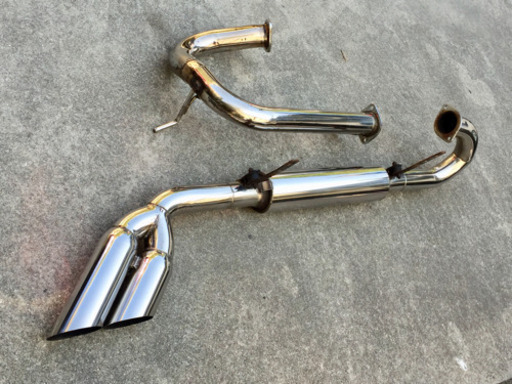 ランクル100 ディーゼル サイド出し オーバルマフラー オールステン 110Φ