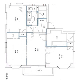 駅３分　鉄筋コンクリート造４階建て３階南向き角部屋　　３LDK　...